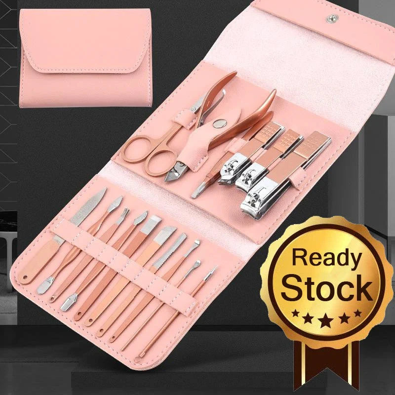 16pcs Premium Nail Cutter Set Stainless Steel