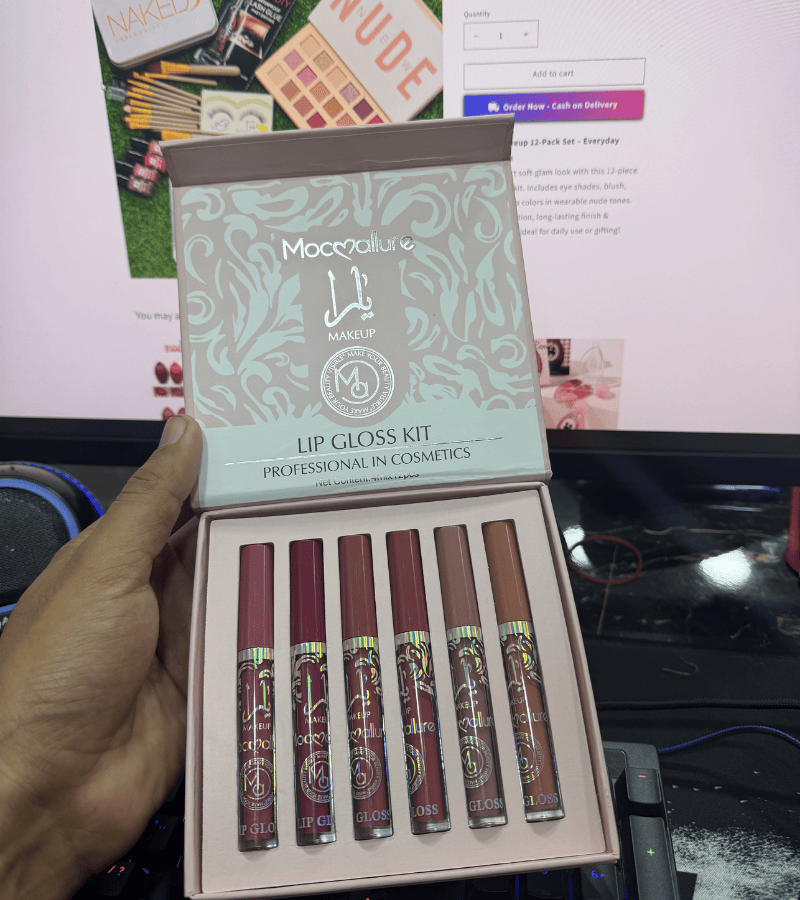Al Yara Mocallore Lipgloss kit (pack of 6)