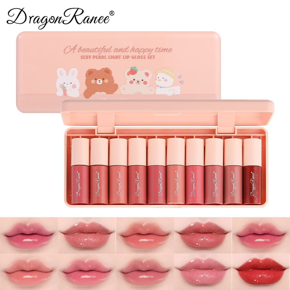 Dragon Ranee A Beautiful And Happy Time Sexy Pearl Light Lip Gloss Set Of IOPcs