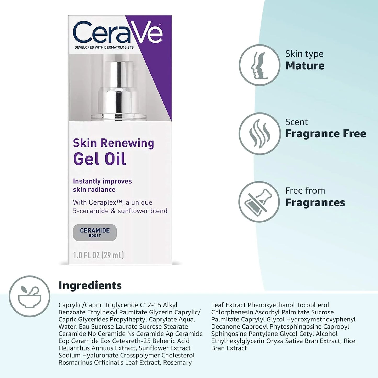 CeraVe Skin Renewing Gel Oil