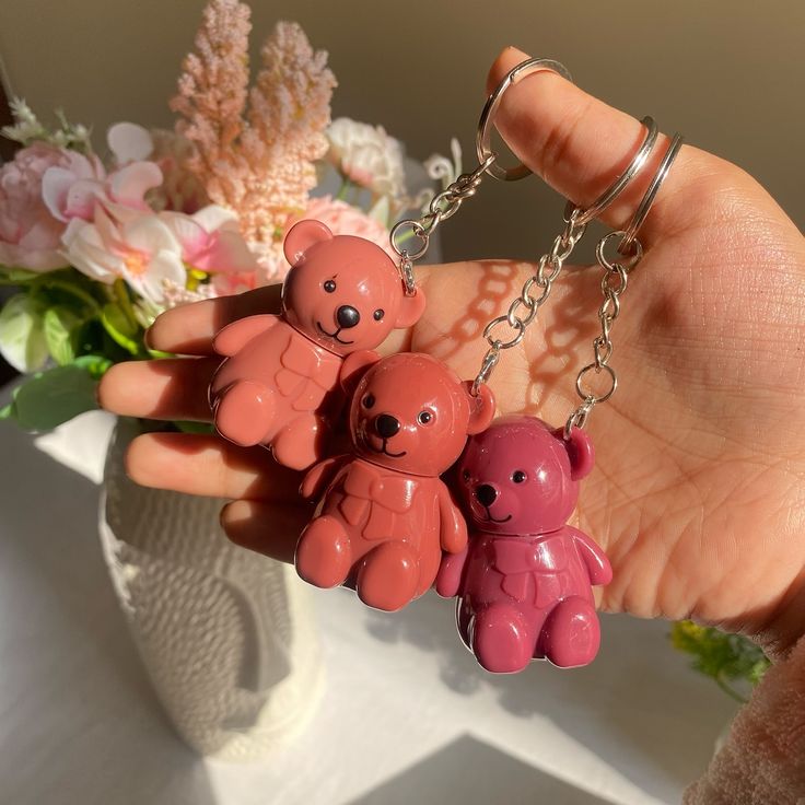 Mocallore cute teddy pack of 4 lipgloss diffrent color