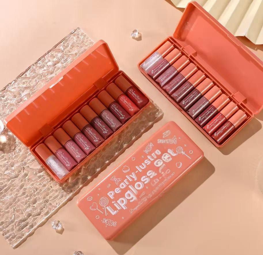 Dragon Ranee Pearly Lustre Lip Gloss IOpcs Set
