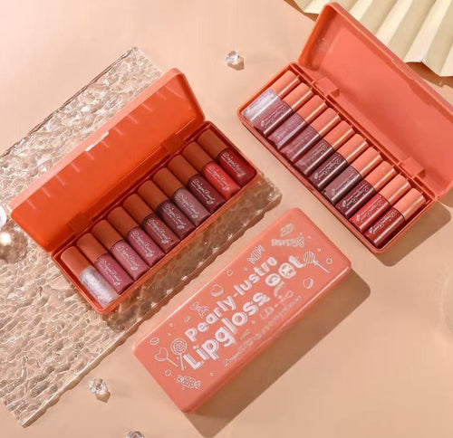 Dragon Ranee Pearly Lustre Lip Gloss IOpcs Set