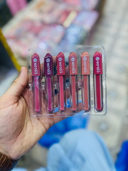 GR MATTE COLOR LIP GLOSS 6 IN 1