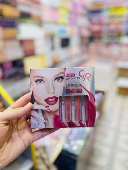 GR MATTE COLOR LIP GLOSS 6 IN 1